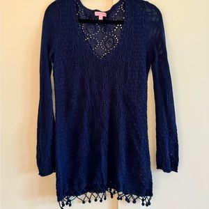 Lilly Pulitzer crochet sweater